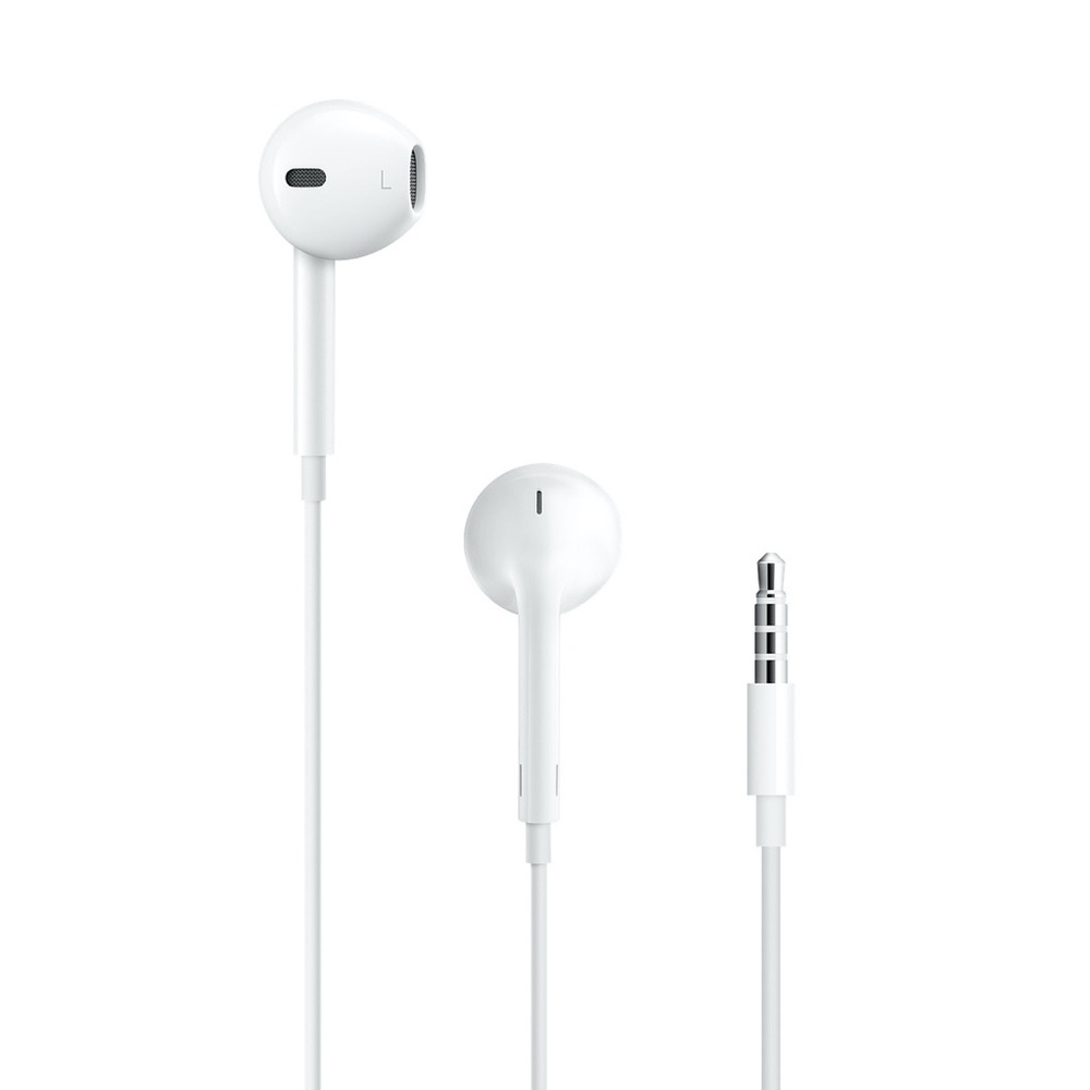 Certified Apple EarPods 3.5mm Headphone jack plug, White AUX